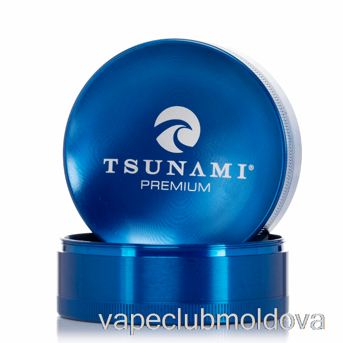 Vape Mod Tsunami 2,95 Inch 4 Piese Scufundat Top Râșniță Albastru (75 Mm)